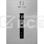 Холодильник Electrolux LNT7ME36X3 нержавеющая сталь двухкамерный 266/101л, морозилка снизу No Frost, фото2