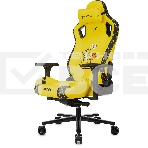 Кресло Knight Craft Dragon желтый, экокожа, 120 кг, механизм качания, фото3