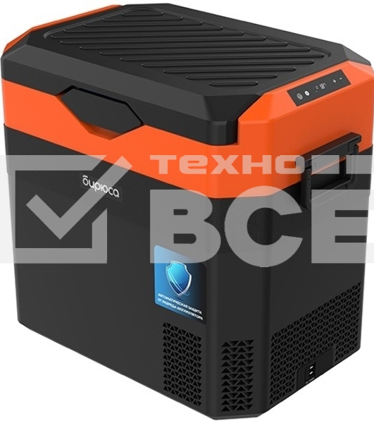 Холодильник автомобильный Бирюса НС-38P7 оранжево-черный