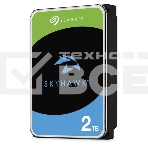Жесткий диск HDD Seagate SkyHawk 2Tb SATA 5400 rmp 6Gb/s 256Mb 3.5' 1 year warranty (replacement ST2000VX008, ST2000VX015, WD23PURZ, ST2000VM003), фото2