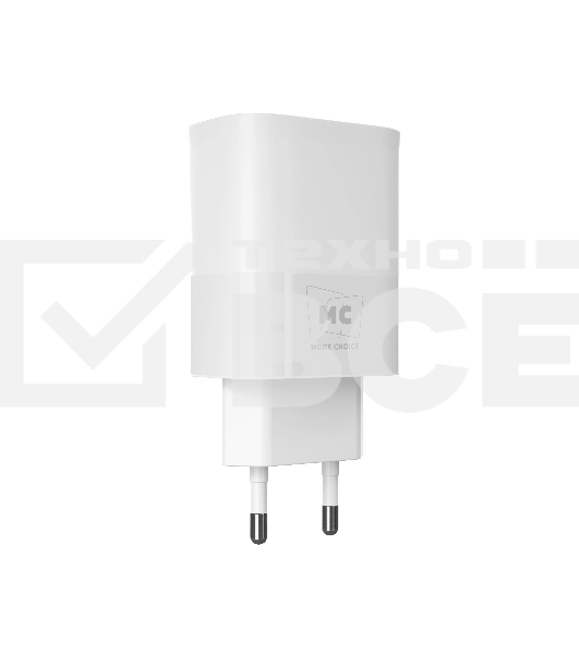 Сетевое зарядное устройство MORE CHOICE (4620202553423) NC09m 1USB 3.0A QC3.0 15W, белый
