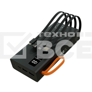 Портативный аккумулятор More choice (4620202550569) PB22-20 с кабелем 2USB 2.1A - 20000mAh черный