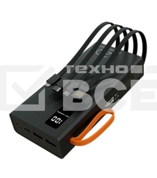 Портативный аккумулятор More choice (4620202550569) PB22-20 с кабелем 2USB 2.1A - 20000mAh черный