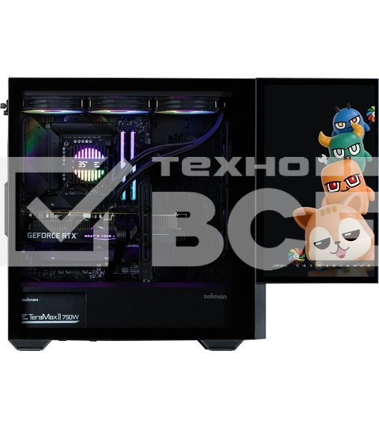 Компьютерный корпус Zalman Z10 DS без БП черный