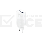 Сетевое зарядное устройство OLMIO 2Type-C/USB, 65W, 6A, QuickCharge3.0, PowerDelivery3.0, GAN, фото 1