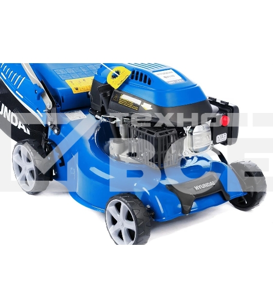 Бензиновая газонокосилка HYUNDAI L 4310S двигатель HYUNDAI ICV150,4-х такт, 3,5 л.с./149 см3, 43 см, 225-75 мм, 32 кг