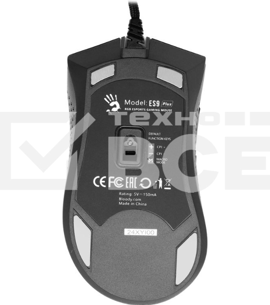 Мышь проводная A4Tech Bloody ES9 Plus черный, 10000 dpi, USB, кнопки - 8