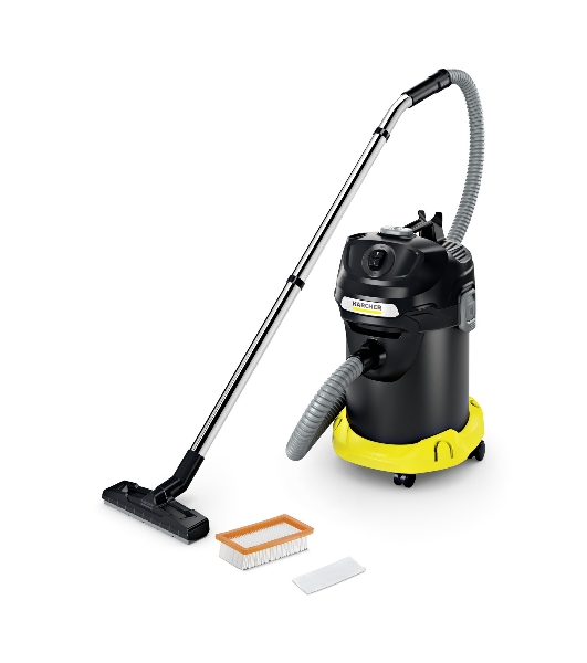 Пылесос Karcher AD 4 PREMIUM желтый/черный, 150/600 Вт, уборка сухая, пылесборник контейнер 17 л