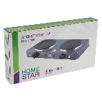 Плита настольная электрическая Homestar HS-1104 серый, 2 кВт, ТЭН, конфорки - 2, эмаль, поворотные переключатели, фото5