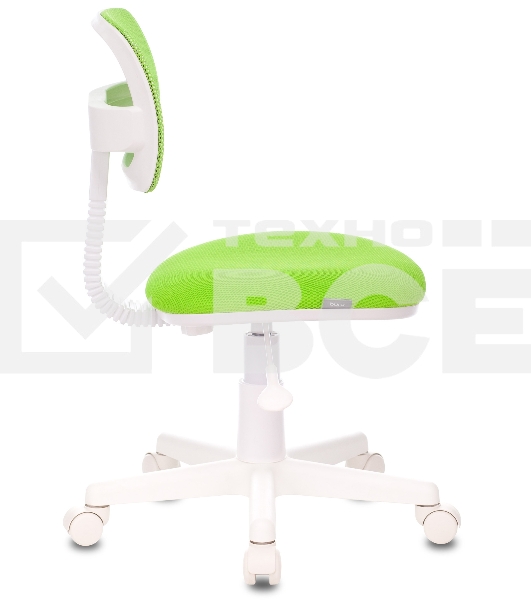 Кресло детское Бюрократ CH-W299/SD/TW-18 TW-03A TW-18 салатовый спинка сетка (пластик белый)