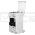 Комбинированная плита DE LUXE 5040.20гэ(кр) ШхГхВ 50x50x85,4 газовые горелки, электодуховка с терморегулятором, белая, фото3