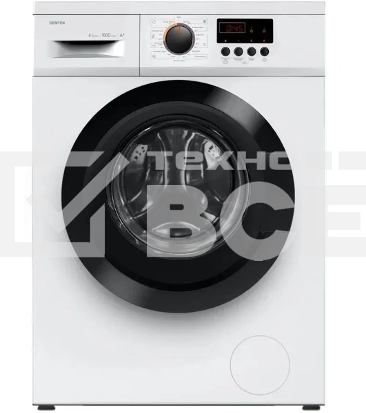 Стиральная машина Centek CT-1911 белый, загрузка фронтальная 6 кг, 1000 об/мин, Класс A+