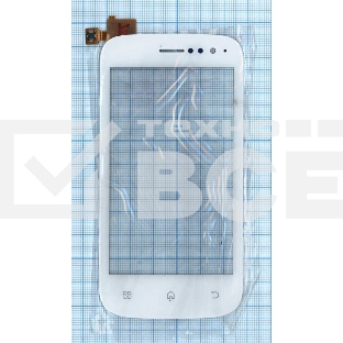 Сенсорное стекло (тачскрин) для Fly IQ442 Miracle, белое