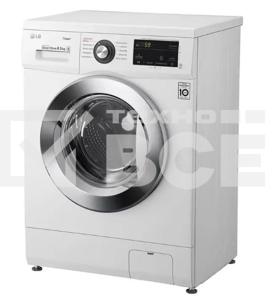 Стиральная машина LG F2J3WS2W белый, загрузка фронтальная 6,5 кг, 1200 об/мин., класс: А