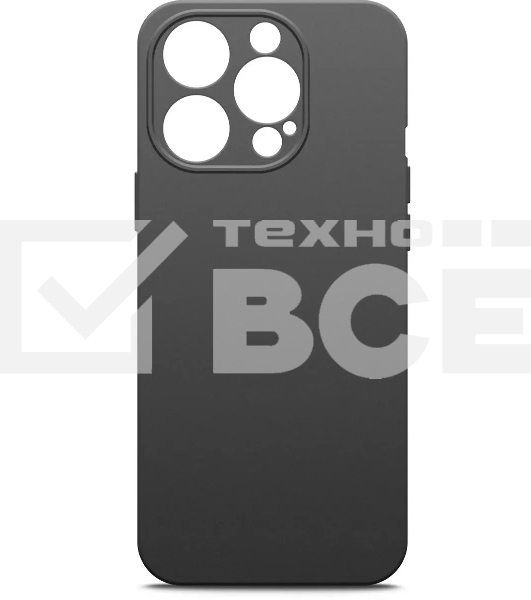 Чехол (клип-кейс) BoraSCO для Apple iPhone 15 Pro Max черный (72425)