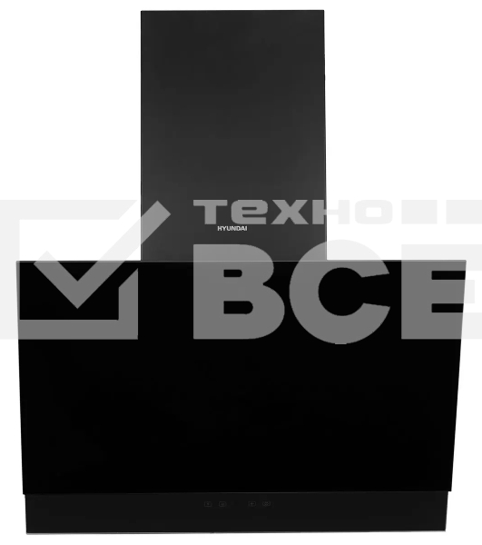 Вытяжка каминная Hyundai HGH 6744 BG черный управление: сенсорное (1 мотор)