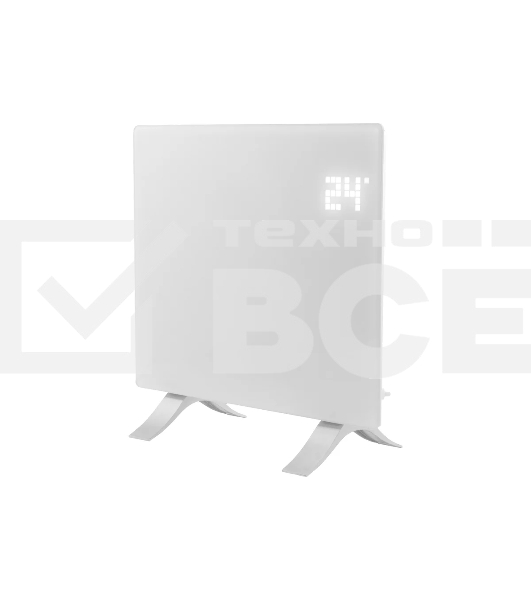 Конвектор Denzel OptiPrime-1000 белый, 1000 Вт, 15 м2, термостат, дисплей, WiFi