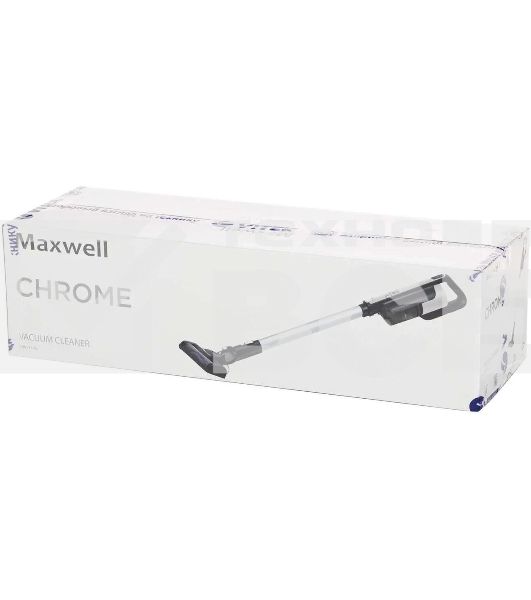 Пылесос вертикальный Maxwell MW-3246 белый/черный, питание от аккумулятора, 120 Вт, уборка сухая, пылесборник 0.4 л, работа от АКБ max 35 мин