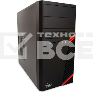 Компьютер ПК IRU Office 310H6S MT i3 12100 (3.3) 8Gb SSD512Gb UHDG 730 Free DOS GbitEth 400W черный (2063117)