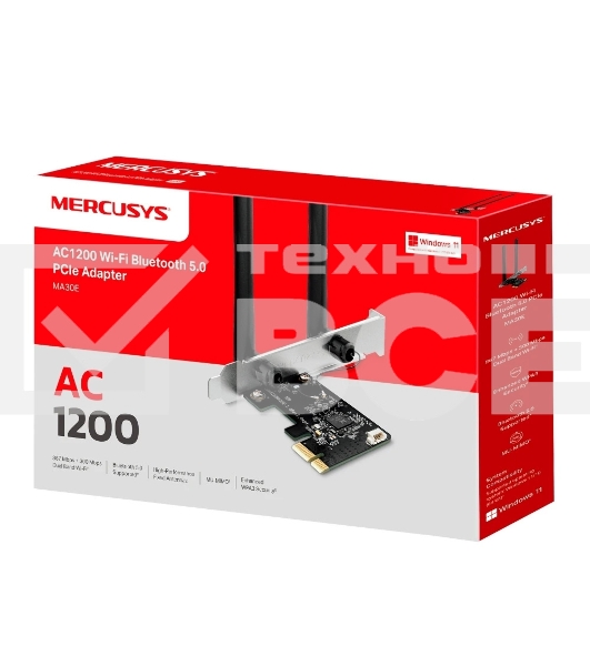Wi-Fi  Bluetooth PCI Адаптер Mercusys AC1200 Dual-Band Wi-Fi Bluetooth  PCI Express Adapter