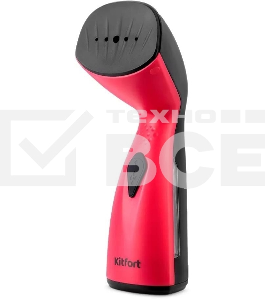 Отпариватель ручной Kitfort КТ-9201, 980Вт, черный/малиновый