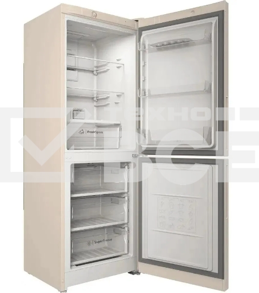 Холодильник Indesit ITR 4160 E бежевый двухкамерный 179/78л морозилка снизу