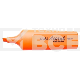 Текстовыделитель Deli Accent ES621ORANG Delight скошенный пиш. наконечник 1-5мм оранжевый
