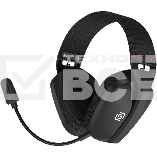 Наушники с микрофоном Оклик HS-L750G черный 1.5м накладные  оголовье