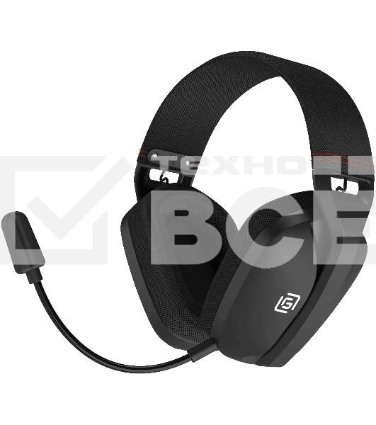 Наушники с микрофоном Оклик HS-L750G черный 1.5м накладные  оголовье