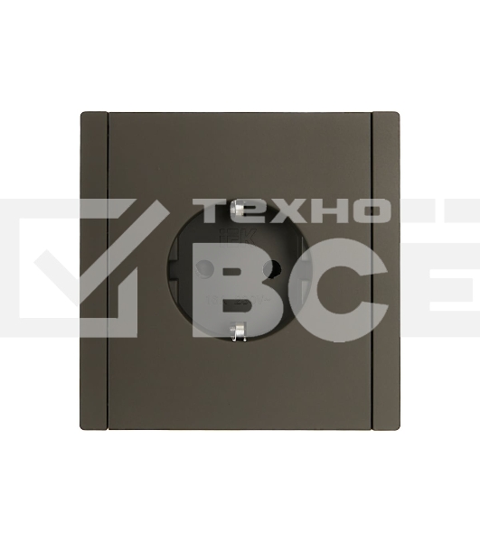 Розетка СП FORTE&PIANO FP315 16А с заземл. защ. шторки винт. крепл. сер. IEK FP-R14-16-K03