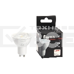 Лампа светодиодная FERON PRO LB-1607 (38176) 7 вт 230в GU10 теплый с линзой 38 гр., фото 1