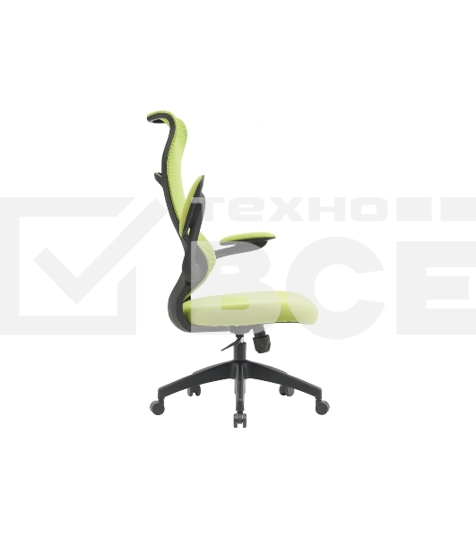 Кресло компьютерное Cactus CS-MC505-GN салатовый, сиденье салатовый, сетка/ткань, крестов. пластик, пластик черный