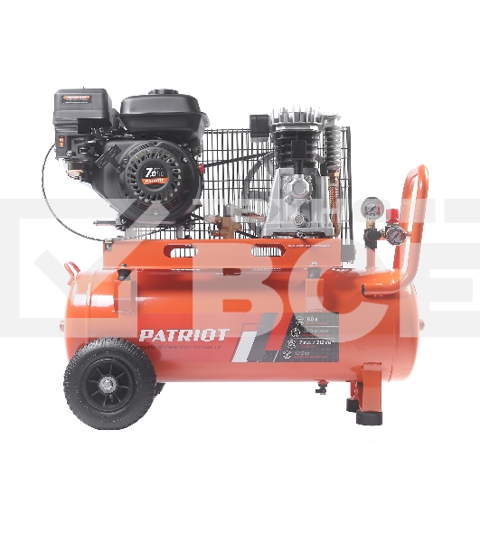 Компрессор Patriot бензиновый KGA 360 L50 - 360 л/мин, 10 бар, 50 л, 7 лс, быстросъем и 