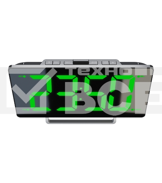 Радиочасы Soundmax SM-1561U (черный с белым)