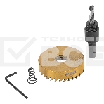 Коронка по металлу Denzel HSS, 55 мм, нитридтитановое покрытие, фото6