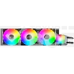 Система жидкостного охлаждения Water Cooling System Geometric Future Eskimo Pro 360 (240W, 360мм, ARGb, черный Fans: 3x120мм, 80.81CFM, 34.2dBA, 2000RPM/Pump height 54мм, 3200RPM, Rad thickness 27мм/S: 1851, 1700, 1200, 115X, 2011, 2066, AM5, AM4), фото6