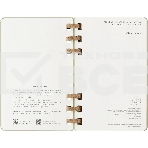 Еженедельник Moleskine ACADEMIC SPIRAL DHSPK5212AMWH3 Large 150х210мм 200 стр. кремовые страницы спираль киви, фото12