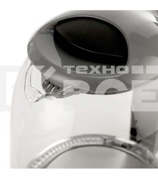 Чайник Centek CT-0034 (серый) Vancouver стекло, 1.8л, 2200Вт, внутренняя LED подсветка, кнопка