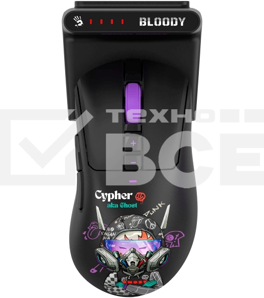 Мышь гибридная A4TECH R73 Ultra Duo чёрный, 20000 dpi, USB Type-A, радиоканал, кнопки - 7