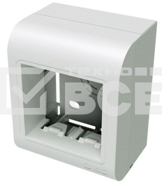Коробка монтажная DKC PDM 10013 2x Mosaic белый упак:1шт
