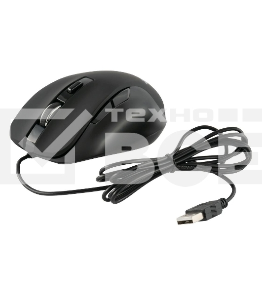 Мышь проводная Acer OMW120 черный, 2000 dpi, USB, кнопки - 6