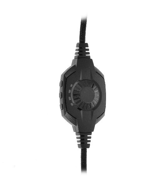 Гарнитура QUMO Olympus чёрный, проводная, USB, подсветка