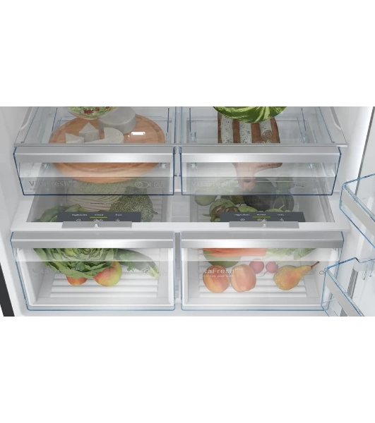 Холодильник Bosch KGP86AXB0N черный двухкамерный 419/202л морозилка снизу, No Frost