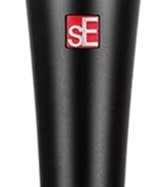 Микрофон динамический sE Electronics V7 BLACK 40 Гц - 19 кГц, суперкардиоида, в комплекте: микрофонный зажим, адаптер с резьбой, чёрная ветрозащита, транспортировочный чехол на молнии. Цвет черный.