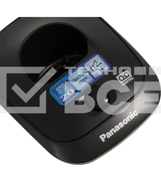 Телефон беспроводной (DECT) Panasonic KX-TG2521RUT (титан) {АОН, Caller ID,спикерфон,голосовой АОН,полифония,цифровой автоответчик}