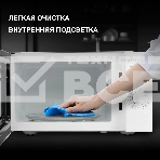 Микроволновая печь Hyundai HYM-M2023 белый/хром, 23 л, 800 Вт, переключатели - поворотный механизм, фото6
