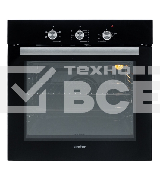 Электрический духовой шкаф Simfer B6EB16023 черный