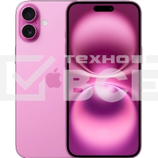 Смартфон Apple iPhone 16, 8/128Gb, розовый