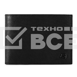 Кошелек мужской Piquadro Black Square PU1392B3R/N, натур.кожа, черный