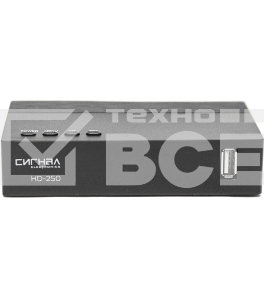Ресивер DVB-T2 Сигнал Эфир HD-250 черный